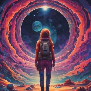 Vibrant Cosmic Journey Art Print